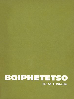 cover image of Boiphetetso